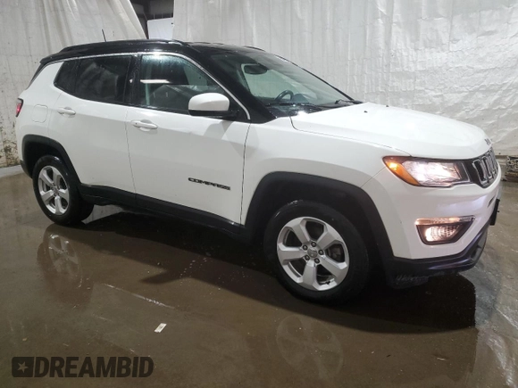 2020 Jeep Compass Latitude z VIN 3C4NJDBB3LT244287, wystawiony jako Copart lot #57587395 z przebiegiem 53 063 mil mil oraz Czysty tytuł • Clean title. Historia ofert i sprzedaży dostępna na DreamBid. Obrazek 4.