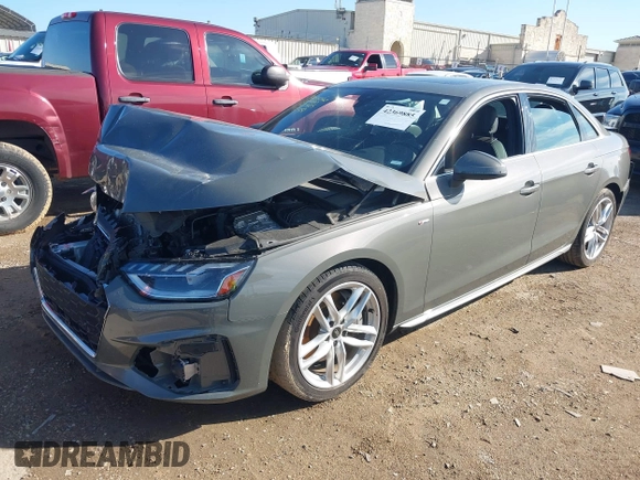 2023 Audi A4 S line Premium Plus z VIN WAUEAAF41PN003020, wystawiony jako IAAI lot #42369885 z przebiegiem 55 960 mil mil oraz . Historia ofert i sprzedaży dostępna na DreamBid. Obrazek 16.
