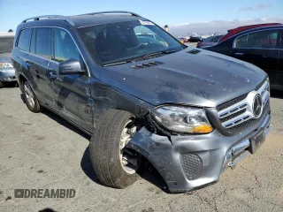 2019 Mercedes-Benz GLS with VIN 4JGDF6EE7KB231942, listed as a Copart auction lot 63784483 with 57,740 mi miles. Bid and sale history available at carsss.com. Image 4.