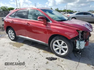 2012 Lexus RX 350 with VIN 2T2ZK1BAXCC066834, listed as a Copart auction lot 60689575 with 81,302 mi miles and Clean title. Bid and sale history available at DreamBid. Image 4.