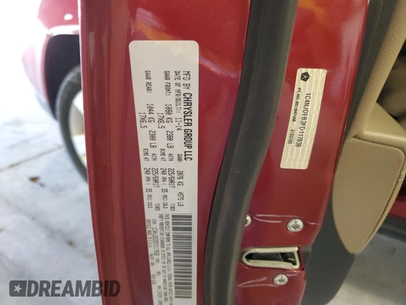 2015 Jeep Compass High Altitude Edition with VIN 1C4NJDEB3FD117836, listed as a Copart auction lot 50721845 with 101,897 mi miles and Salvage Title. Bid and sale history available at carsss.com. Image 13.