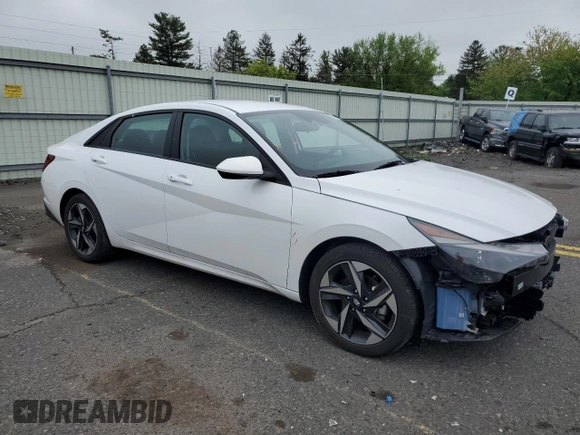 2023 Hyundai Elantra SEL z VIN 5NPLS4AG9PH109564, wystawiony jako Copart lot #55471245 z przebiegiem 16 087 mil mil oraz Szkody całkowita. Historia ofert i sprzedaży dostępna na DreamBid. Obrazek 4.