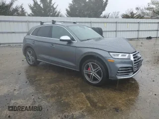 2018 Audi SQ5 Premium Plus with VIN WA1A4AFY2J2203130, listed as a Copart auction lot 45744944 with 57,055 mi miles and Salvage Title. Bid and sale history available at DreamBid. Image 4.