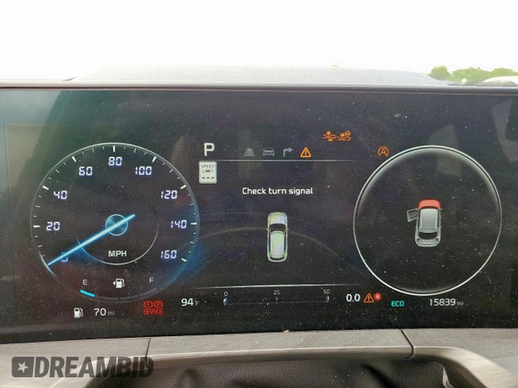 2024 Kia Telluride SX X-Line with VIN 5XYP5DGC0RG559059, listed as a Copart auction lot 64821515 with 15,839 mi miles and Salvage title. Bid and sale history available at DreamBid. Image 9.