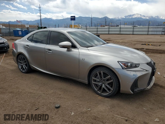 2018 Lexus IS with VIN JTHC81D29J5027191, listed as a Copart auction lot 54047035 with 76,726 mi miles and Clean Title. Bid and sale history available at carsss.com. Image 4.