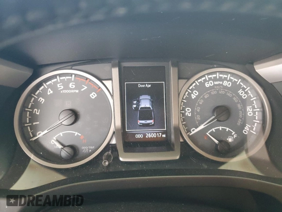 2016 Toyota Tacoma SR with VIN 5TFCZ5AN9GX014233, listed as a Copart auction lot 52016485 with 260,017 mi miles and Salvage Title. Bid and sale history available at carsss.com. Image 9.