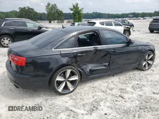 2012 Audi A6 Prestige with VIN WAUJGAFC2CN090358, listed as a Copart auction lot 59486925 with 159,885 mi miles and Salvage title. Bid and sale history available at DreamBid. Image 3.