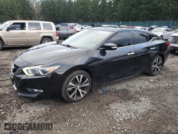 2018 Nissan Maxima SR with VIN 1N4AA6AP6JC397235, listed as a Copart auction lot 88307915 with 111,780 mi miles and Salvage Title. Bid and sale history available at carsss.com. Image 1.