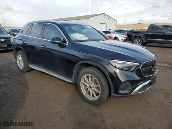 2024 Mercedes-Benz GLC with VIN W1NKM4HB9RF180284, listed as a Copart auction lot 50259865 with 4515 miles and Salvage Title. Bid and sale history available at carsss.com. Image 4.