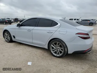 2022 Genesis G70 2.0T with VIN KMTG34TA7NU089861, listed as a Copart auction lot 42073974 with 46,215 mi miles. Bid and sale history available at carsss.com. Image 2.