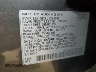 2017 Audi Q7 Premium Plus with VIN WA1LAAF77HD023620, listed as a Copart auction lot 46779325 with 124,722 mi miles and Salvage Title. Bid and sale history available at DreamBid. Image 15.