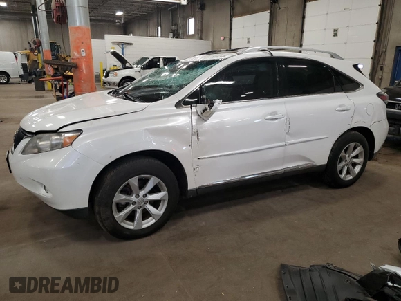 2011 Lexus RX 350 with VIN 2T2BK1BA6BC102910, listed as a Copart auction lot 60153935 with 132,626 mi miles and Salvage title. Bid and sale history available at DreamBid. Image 1.