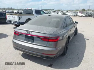 2019 Audi A8 L with VIN WAU8DAF89KN010314, listed as a IAAI auction lot 41767695 with 1 mi miles. Bid and sale history available at carsss.com. Image 4.