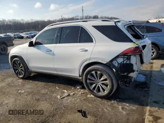 2021 Mercedes-Benz GLE 350 with VIN 4JGFB4KB5MA410086, listed as a Copart auction lot 88860435 with 19,787 mi miles and Salvage title. Bid and sale history available at DreamBid. Image 2.