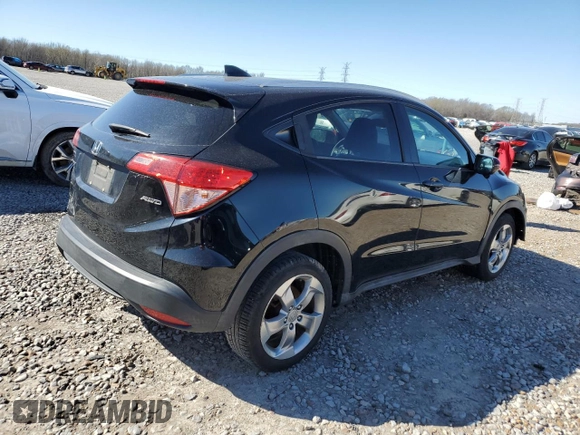 2016 Honda HR-V EX-L w/Navi with VIN 3CZRU6H74GM761423, listed as a Copart auction lot 48265645 with 129,272 mi miles and Salvage Title. Bid and sale history available at carsss.com. Image 3.