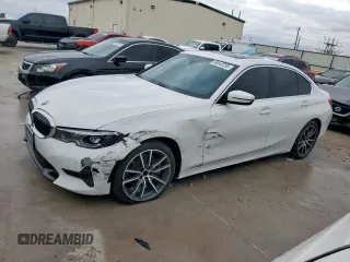 2020 BMW 3 Series 330i z VIN 3MW5R1J01L8B12670, wystawiony jako Copart lot #50542235 z przebiegiem 38 530 mil mil oraz Szkoda całkowita • Salvage title. Historia ofert i sprzedaży dostępna na DreamBid. Obrazek 1.