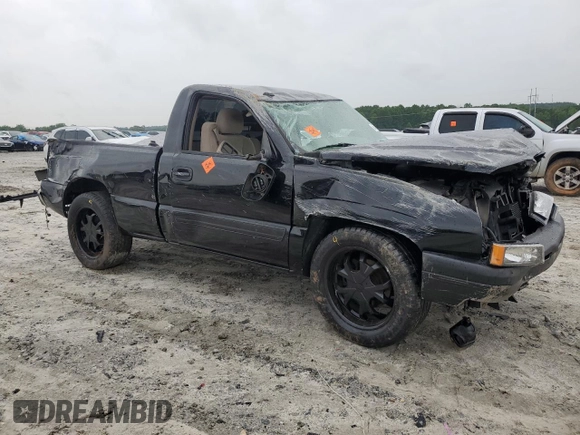 2005 Chevrolet Silverado 1500 LS with VIN 1GCEC14T45Z265515, listed as a Copart auction lot 58745165 with Not provided miles and Salvage title. Bid and sale history available at DreamBid. Image 4.