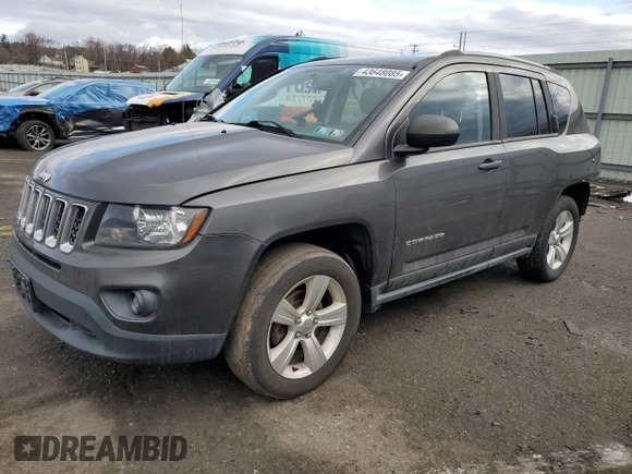 2015 Jeep Compass Sport with VIN 1C4NJCBB6FD373256, listed as a Copart auction lot 43648085 with 112,645 mi miles and Salvage Title. Bid and sale history available at carsss.com. Image 1.