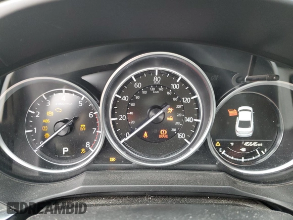 2019 Mazda 6 Grand Touring Reserve with VIN JM1GL1WY1K1503039, listed as a Copart auction lot 87935135 with 45,645 mi miles and Salvage Title. Bid and sale history available at DreamBid. Image 9.