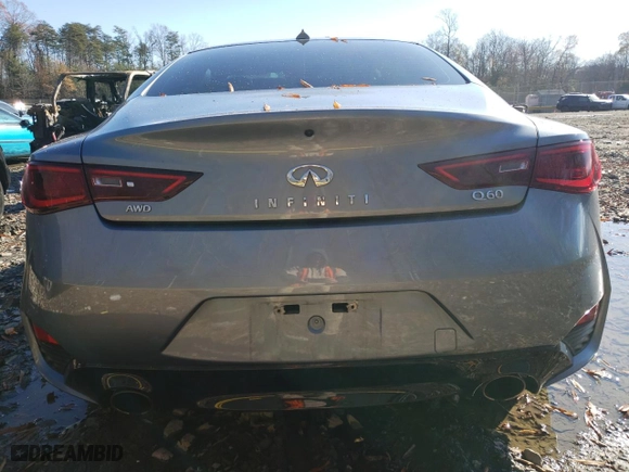 2019 Infiniti Q60 3.0t LUXE with VIN JN1EV7EL2KM290226, listed as a Copart auction lot 82649184 with 60,178 mi miles and Salvage Title. Bid and sale history available at carsss.com. Image 6.