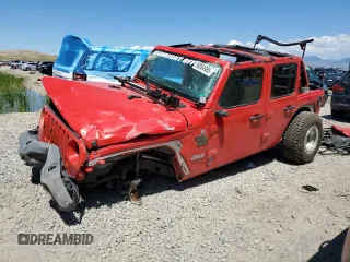 2018 Jeep Wrangler Unlimited Sport S с VIN 1C4HJXDG8JW132700, выставлен на аукционе Copart как лот 56064985 с пробегом Не указан миль и Списание • Salvage title. История ставок и продаж доступна на DreamBid. Изображение 1.
