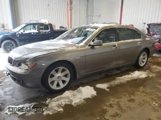 2006 BMW 7 Series 750Li with VIN WBAHN83566DT63105, listed as a Copart auction lot 44746675 with 139,071 mi miles and Non Repairable. Bid and sale history available at carsss.com. Image 1.