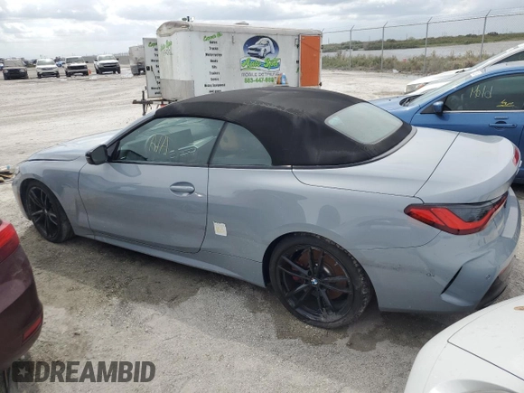 2024 BMW 4 Series M440i with VIN WBA53AT0XRCP88146, listed as a Copart auction lot 75429174 with Not Provided miles and Non Repairable. Bid and sale history available at carsss.com. Image 2.