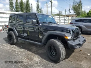 2018 Jeep Wrangler Unlimited Sport S с VIN 1C4HJXDN1JW324720, выставлен на аукционе Copart как лот 64615085 с пробегом 57 434 миль миль и Чистый • Clean title. История ставок и продаж доступна на DreamBid. Изображение 4.