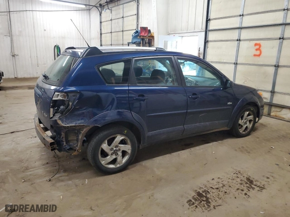 2005 Pontiac Vibe with VIN 5Y2SM638X5Z453112, listed as a Copart auction lot 48654165 with 234,759 mi miles and Salvage Title. Bid and sale history available at carsss.com. Image 3.