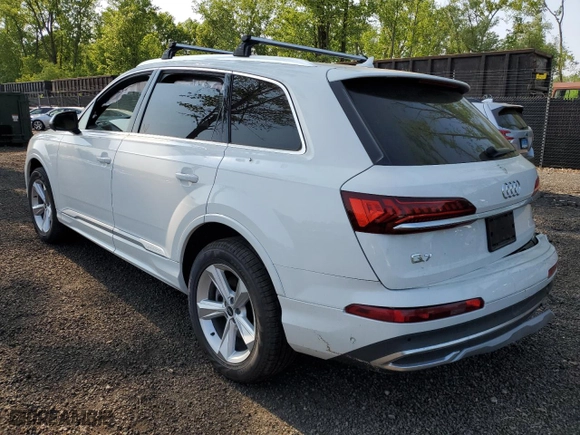 2021 Audi Q7 Premium with VIN WA1AXAF73MD037966, listed as a Copart auction lot 52823453 with 0 mi miles. Bid and sale history available at carsss.com. Image 2.