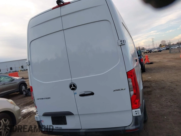 2023 Mercedes-Benz Sprinter Cargo with VIN W1Y4NCHY6PT120839, listed as a IAAI auction lot 40963564 with 128,639 mi miles. Bid and sale history available at carsss.com. Image 16.