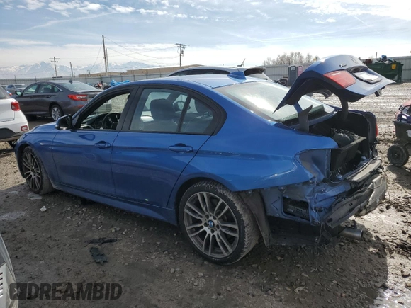 2013 BMW 3 Series 335i xDrive with VIN WBA3B9C53DF585692, listed as a Copart auction lot 46618275 with 165,019 mi miles and Salvage Title. Bid and sale history available at carsss.com. Image 2.