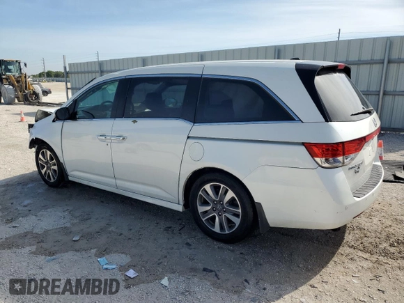 2014 Honda Odyssey Touring with VIN 5FNRL5H98EB059790, listed as a Copart auction lot 50547555 with Not Provided miles and Salvage Title. Bid and sale history available at DreamBid. Image 2.