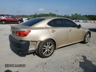 2006 Lexus IS 250 Manual with VIN JTHBK262265025421, listed as a Copart auction lot 54624195 with 251,297 mi miles and Clean Title. Bid and sale history available at carsss.com. Image 3.