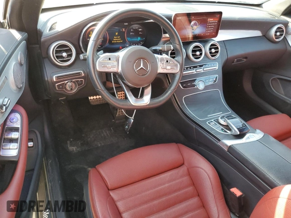 2020 Mercedes-Benz C 300 with VIN WDDWK8DB3LF959785, listed as a Copart auction lot 75055304 with 36,971 mi miles and Salvage Title. Bid and sale history available at DreamBid. Image 8.