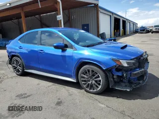 2022 Subaru WRX Premium with VIN JF1VBAH60N8014994, listed as a Copart auction lot 58999515 with 24,375 mi miles and Salvage title. Bid and sale history available at DreamBid. Image 4.