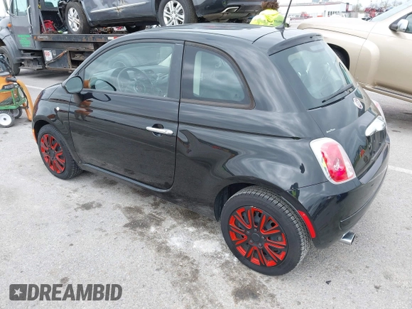 2012 FIAT 500 Pop with VIN 3C3CFFAR9CT363811, listed as a IAAI auction lot 41928185 with 85,798 mi miles. Bid and sale history available at carsss.com. Image 3.