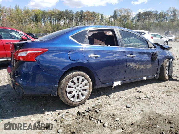 2016 Nissan Sentra SV with VIN 3N1AB7AP4GY319746, listed as a Copart auction lot 53178705 with Not Provided miles and Salvage Title. Bid and sale history available at DreamBid. Image 3.