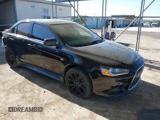 2012 Mitsubishi Lancer GT with VIN JA32U8FW9CU012831, listed as a IAAI auction lot 41263307 with 224,189 mi miles. Bid and sale history available at carsss.com. Image 1.