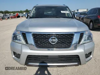 2020 Nissan Armada SL with VIN JN8AY2ND5L9110499, listed as a Copart auction lot 52770025 with 135,050 mi miles and Salvage Title. Bid and sale history available at carsss.com. Image 5.