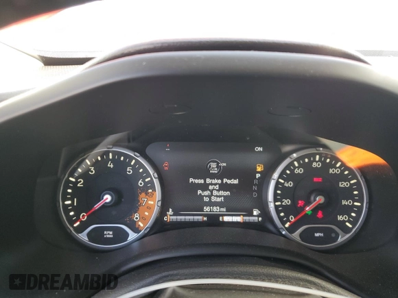 2017 Jeep Renegade Altitude with VIN ZACCJBBB0HPF80280, listed as a Copart auction lot 62119345 with 56,183 mi miles and Salvage title. Bid and sale history available at DreamBid. Image 9.