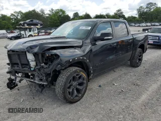 2021 Ram 1500 Limited with VIN 1C6SRFHT6MN613711, listed as a Copart auction lot 59775805 with 69,251 mi miles and Salvage title. Bid and sale history available at DreamBid. Image 1.