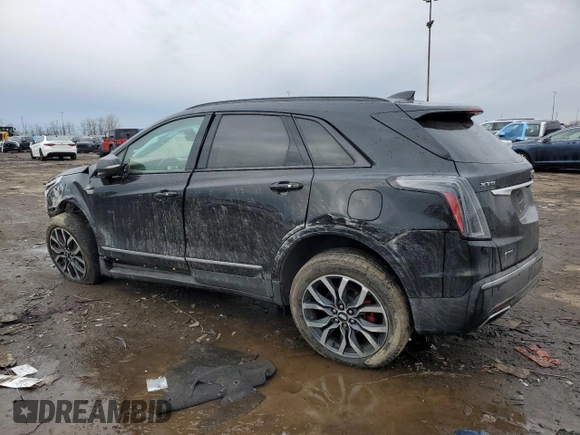 2023 Cadillac XT5 AWD Sport with VIN 1GYKNHRS4PZ232257, listed as a Copart auction lot 45865565 with 26,522 mi miles and Non repairable. Bid and sale history available at DreamBid. Image 2.