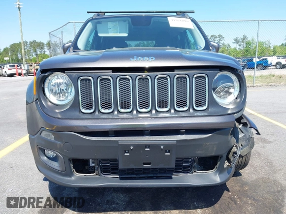 2017 Jeep Renegade Latitude with VIN ZACCJBBB1HPG02268, listed as a IAAI auction lot 41971890 with 69,806 mi miles. Bid and sale history available at carsss.com. Image 6.