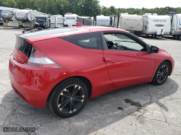 2014 Honda CR-Z EX with VIN JHMZF1D64ES001883, listed as a Copart auction lot 68370954 with 116,739 mi miles and Salvage Title. Bid and sale history available at carsss.com. Image 3.