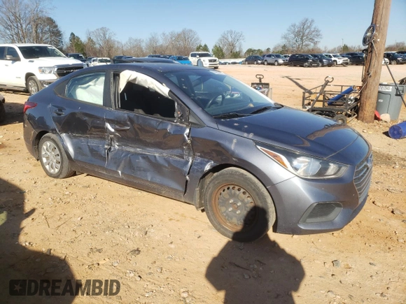 2019 Hyundai Accent SE with VIN 3KPC24A3XKE088489, listed as a Copart auction lot 85852464 with 105,582 mi miles and Salvage Title. Bid and sale history available at carsss.com. Image 4.