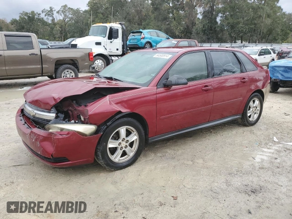 2005 Chevrolet Malibu Maxx LS with VIN 1G1ZT64895F324031, listed as a Copart auction lot 84500914 with 129,987 mi miles and Salvage Title. Bid and sale history available at carsss.com. Image 1.