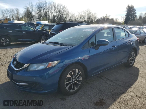 2015 Honda Civic EX with VIN 19XFB2F86FE220529, listed as a Copart auction lot 50651125 with 105,982 mi miles and Salvage Title. Bid and sale history available at DreamBid. Image 1.