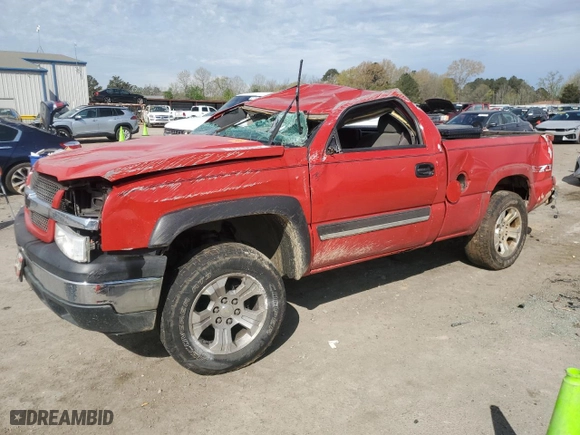 2004 Chevrolet Silverado 1500 Z71 with VIN 1GCEK14T34Z147408, listed as a Copart auction lot 50516975 with 214,351 mi miles and Salvage Title. Bid and sale history available at carsss.com. Image 1.