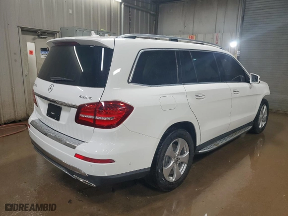 2017 Mercedes-Benz GLS with VIN 4JGDF6EE4HA765088, listed as a Copart auction lot 48548535 with 160,346 mi miles and Salvage Title. Bid and sale history available at carsss.com. Image 3.
